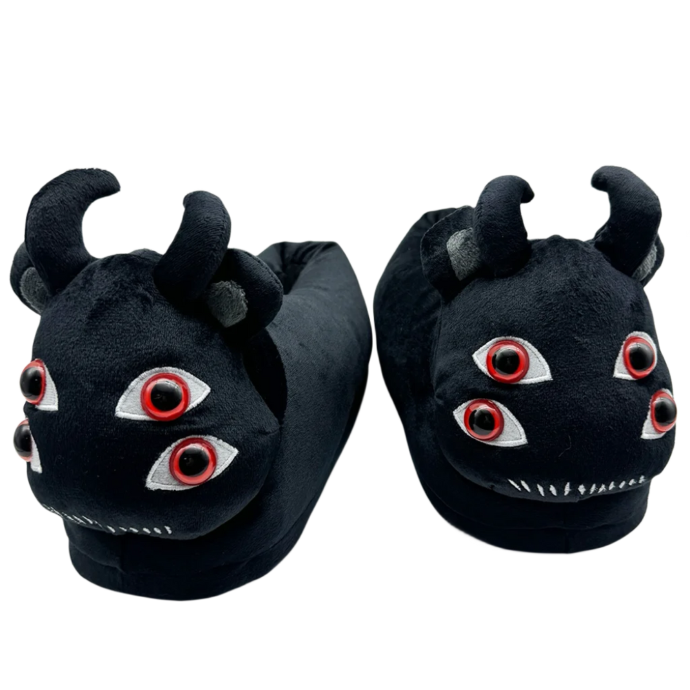 Horror Plüsch Hausschuhe – Halloween Gemütlichkeit