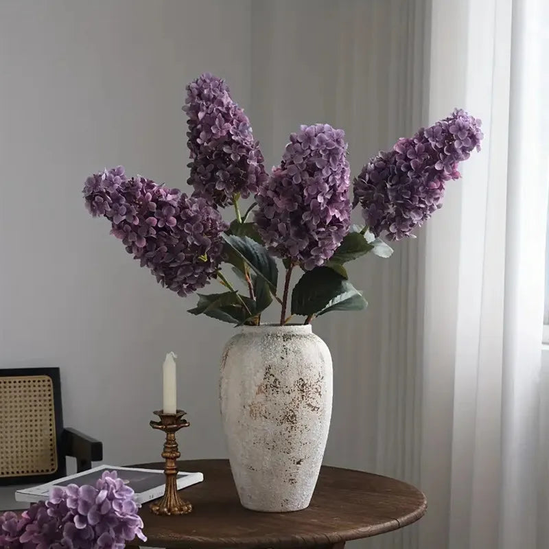 Hortensie Seidenblume – Langer Zweig 83cm – Wohn-Deko