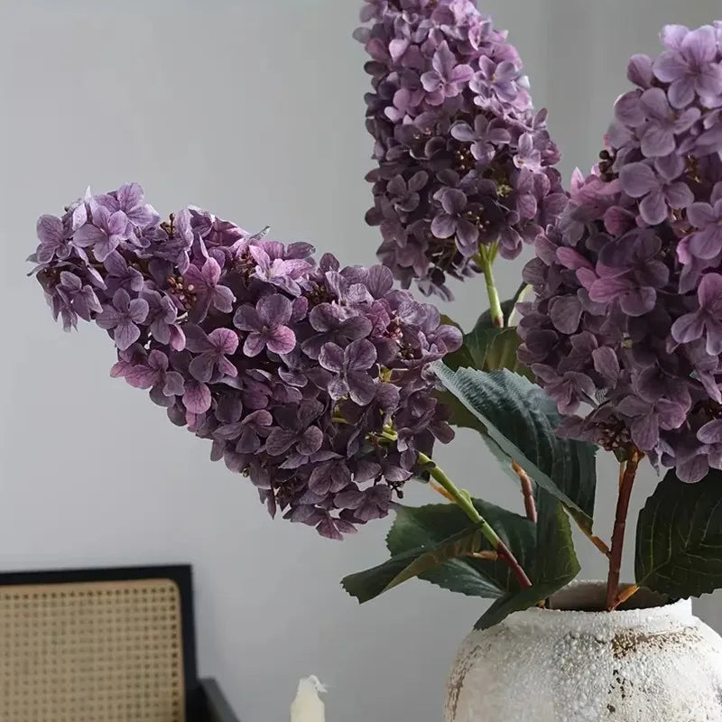Hortensie Seidenblume – Langer Zweig 83cm – Wohn-Deko