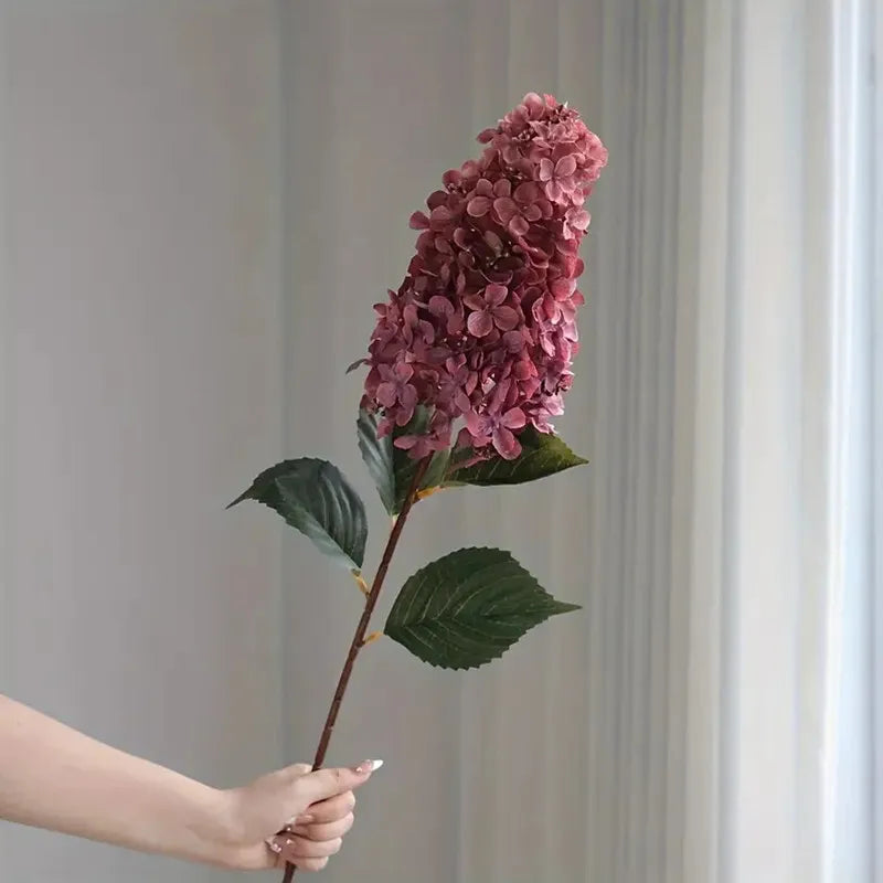 Hortensie Seidenblume – Langer Zweig 83cm – Wohn-Deko
