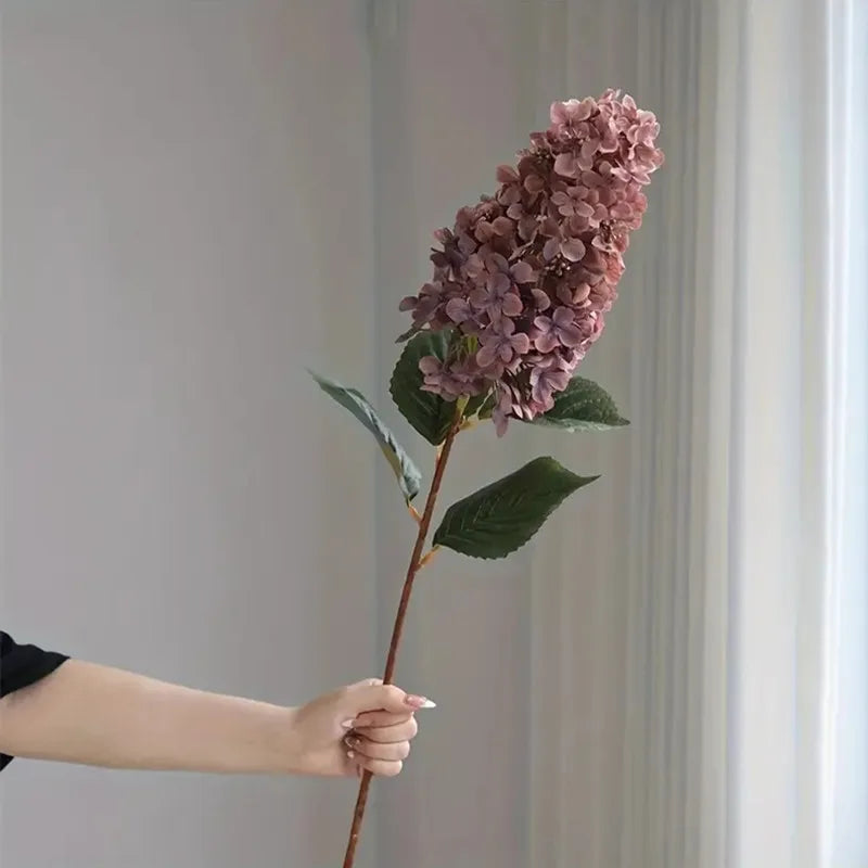 Hortensie Seidenblume – Langer Zweig 83cm – Wohn-Deko