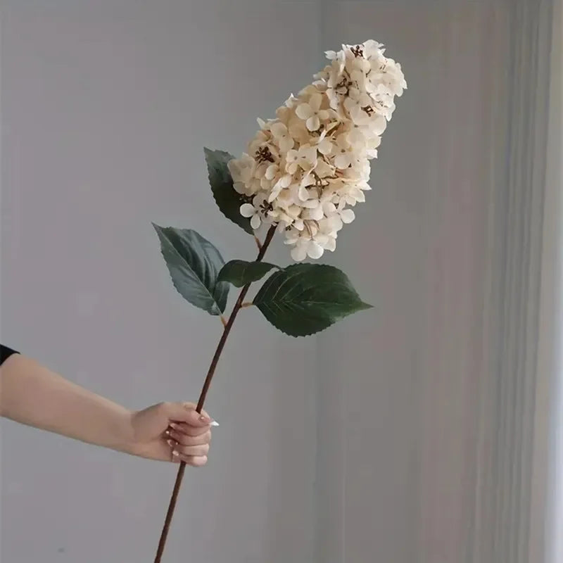 Hortensie Seidenblume – Langer Zweig 83cm – Wohn-Deko