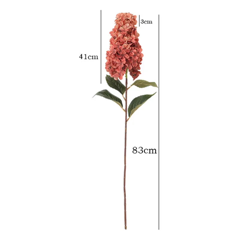 Hortensie Seidenblume – Langer Zweig 83cm – Wohn-Deko