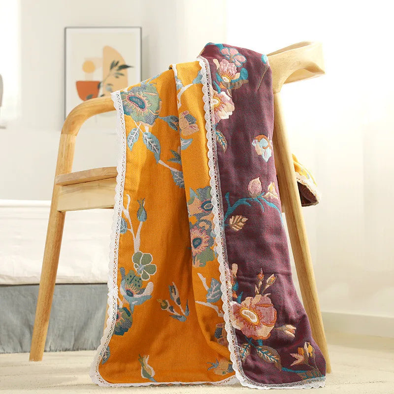 Japanische Badetücher – Baumwolle Spitze – 80x160cm