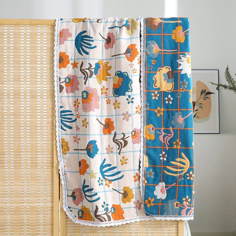 Japanische Badetücher – Baumwolle Spitze – 80x160cm