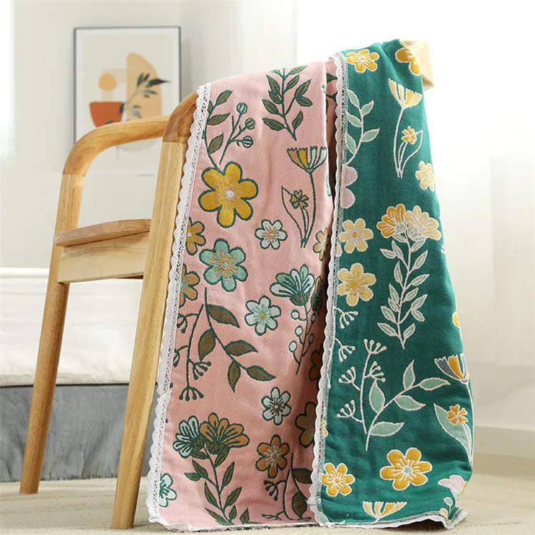 Japanische Badetücher – Baumwolle Spitze – 80x160cm