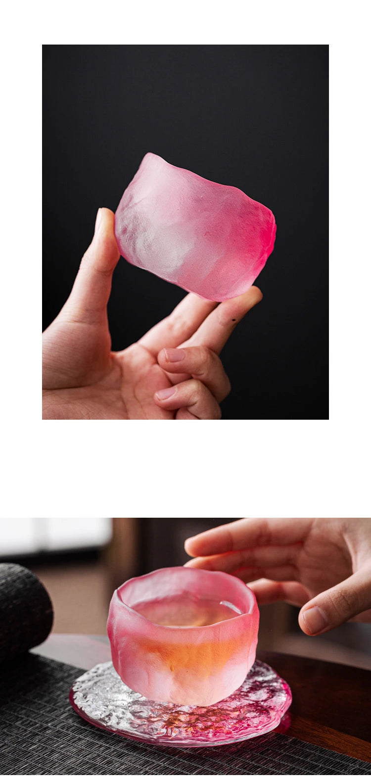 Japanische Teetasse – Kristall-Emaille – Stilvoll Geschenk