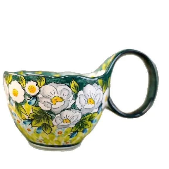 Jasmine Keramikbecher – Bone China, Grosse Kapazität