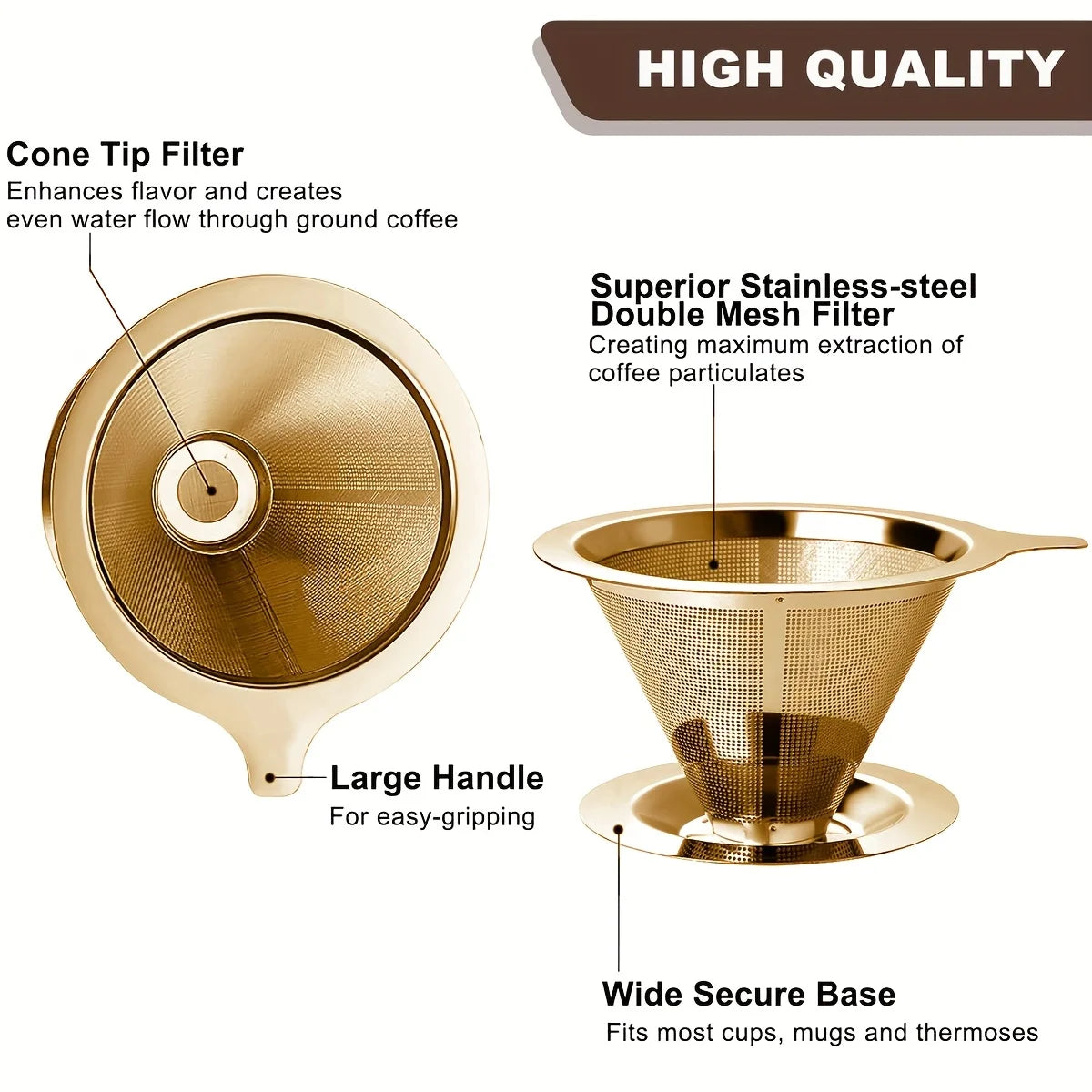 Kaffeefilter – Edelstahl – Für Unterwegs