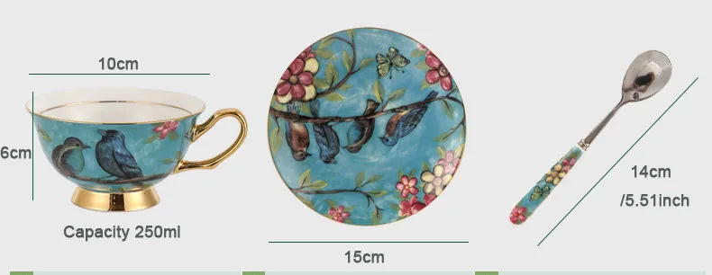 Kaffeeservice – Knochenporzellan – Europäischer Stil