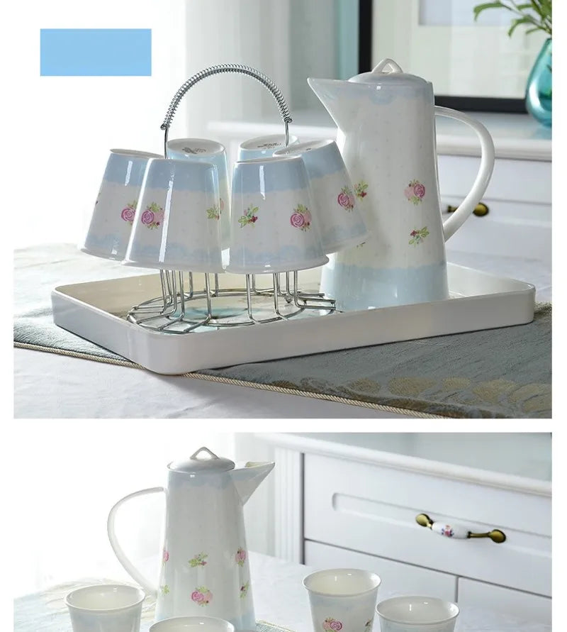 Kaffeeset aus Feinporzellan – Elegantes Design – Hochzeitsgeschenk