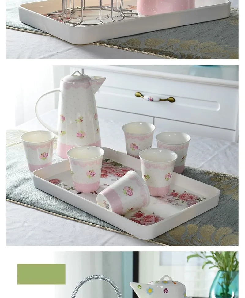 Kaffeeset aus Feinporzellan – Elegantes Design – Hochzeitsgeschenk