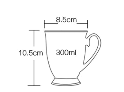 Kaffeetasse aus Feinporzellan – Prairie Chic Design