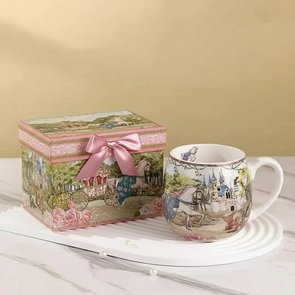 Kaffeetasse aus Feinporzellan – Prairie Chic Mit Ergonomischem Griff