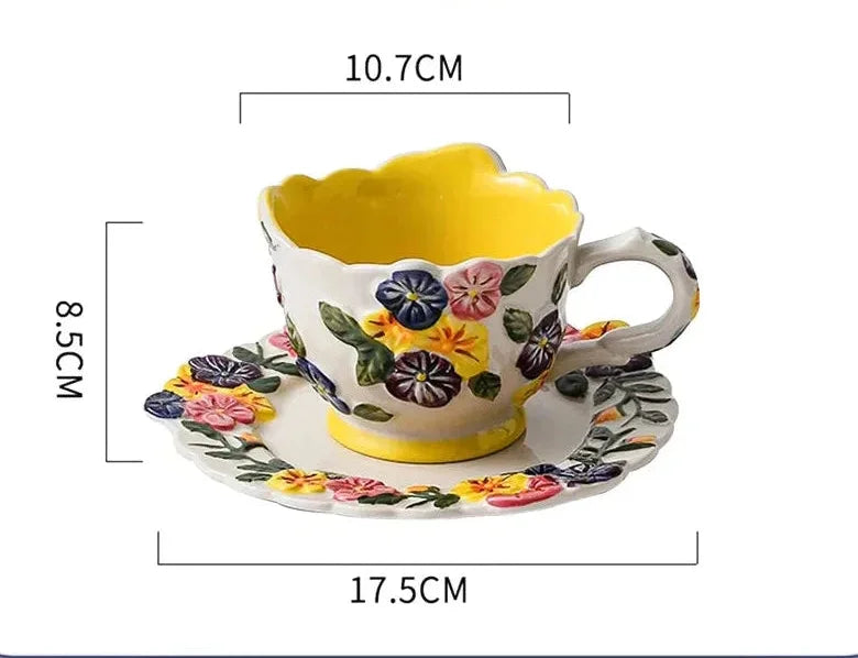 Kaffeetassen – Keramik Töpferei Design – 400ML