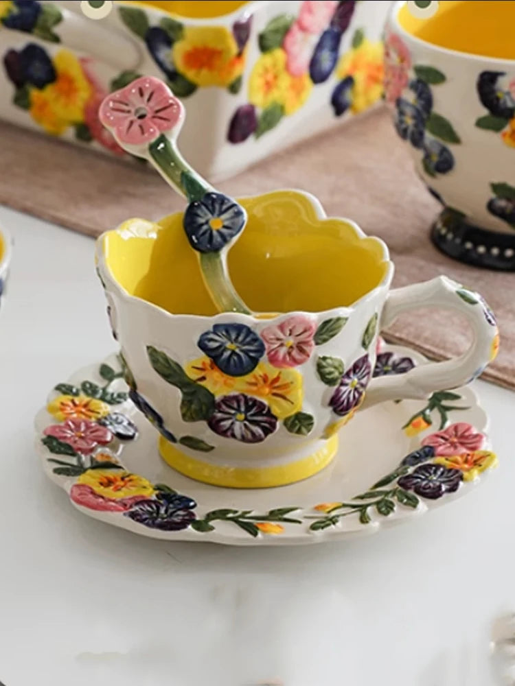 Kaffeetassen – Keramik Töpferei Design – 400ML