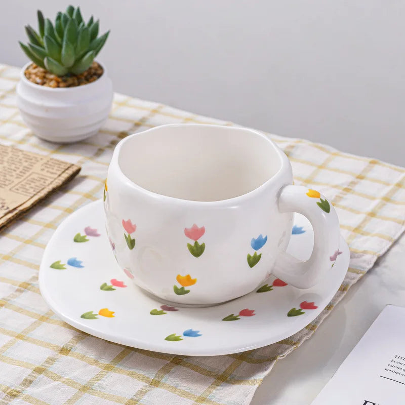 Kaffeetassen – Porzellan Cartoon Design – 320ML Set