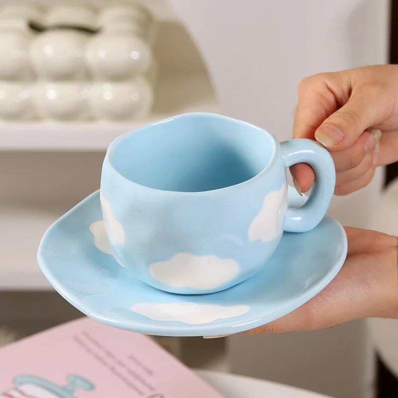 Kaffeetassen – Porzellan Cartoon Design – 320ML Set