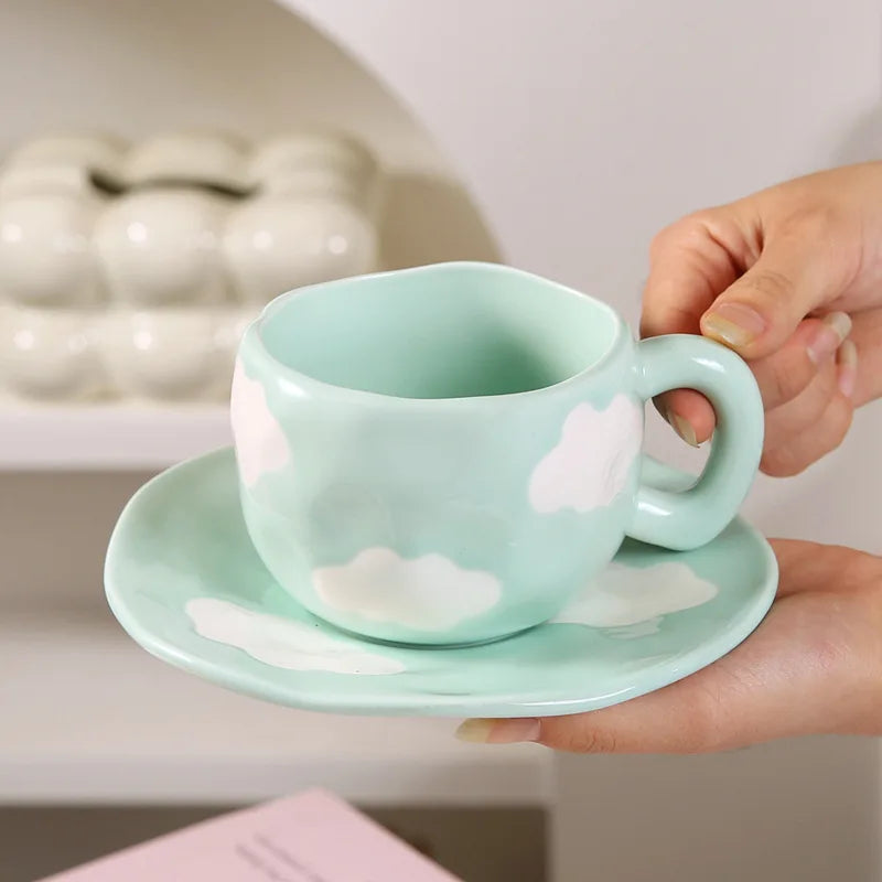 Kaffeetassen – Porzellan Cartoon Design – 320ML Set