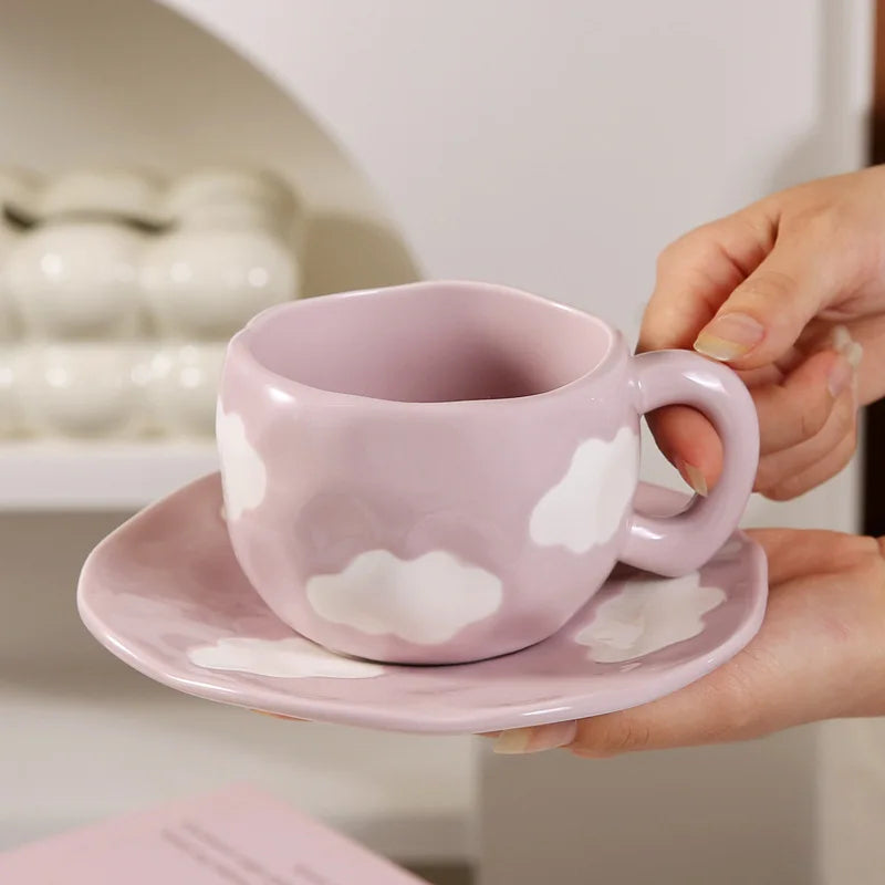 Kaffeetassen – Porzellan Cartoon Design – 320ML Set