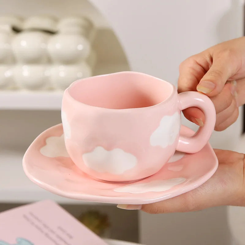 Kaffeetassen – Porzellan Cartoon Design – 320ML Set