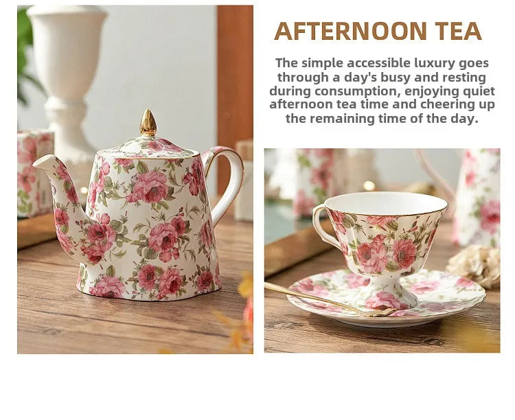 Kaffeetassenset – Handbemaltes Feinporzellan – Elegantes 200ml Design