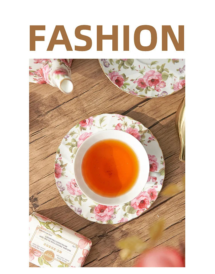 Kaffeetassenset – Handbemaltes Feinporzellan – Elegantes 200ml Design