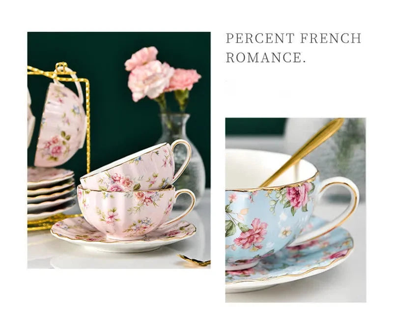 Kaffeetassenset aus Feinporzellan – Elegantes Design – 200ML