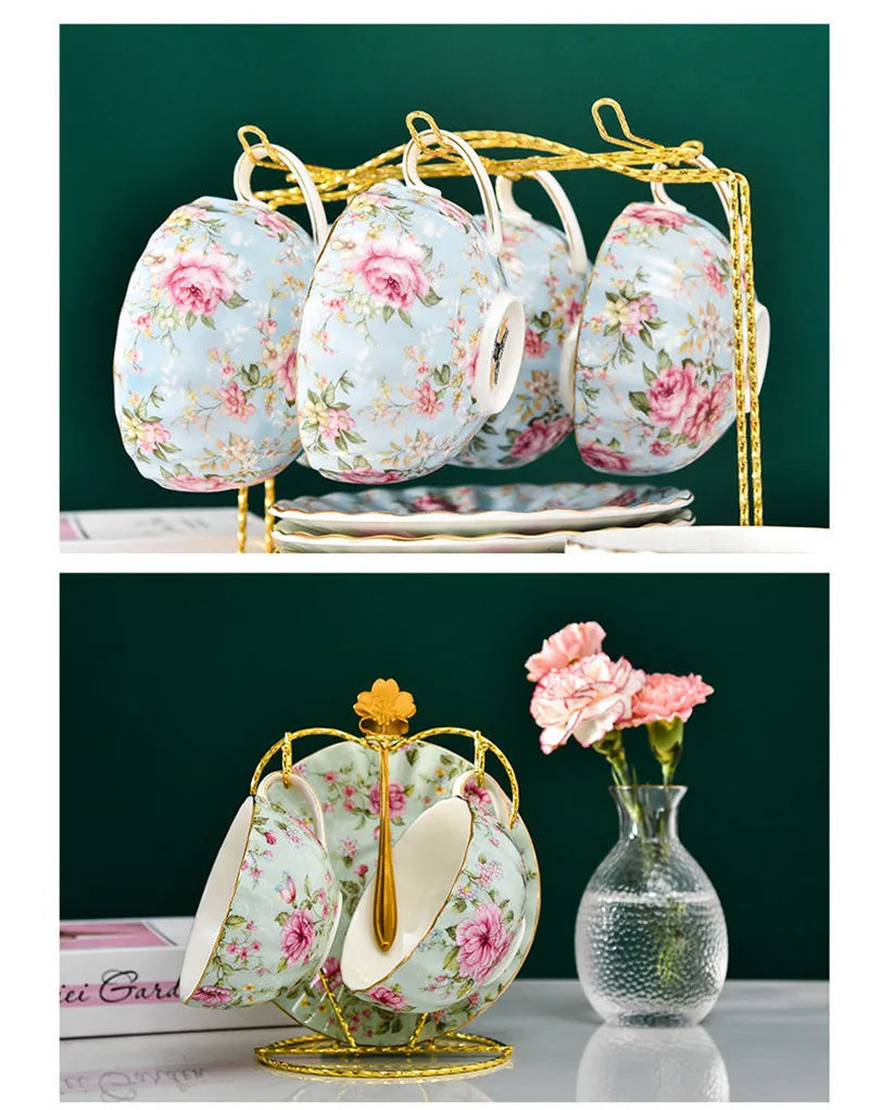 Kaffeetassenset aus Feinporzellan – Elegantes Design – 200ML