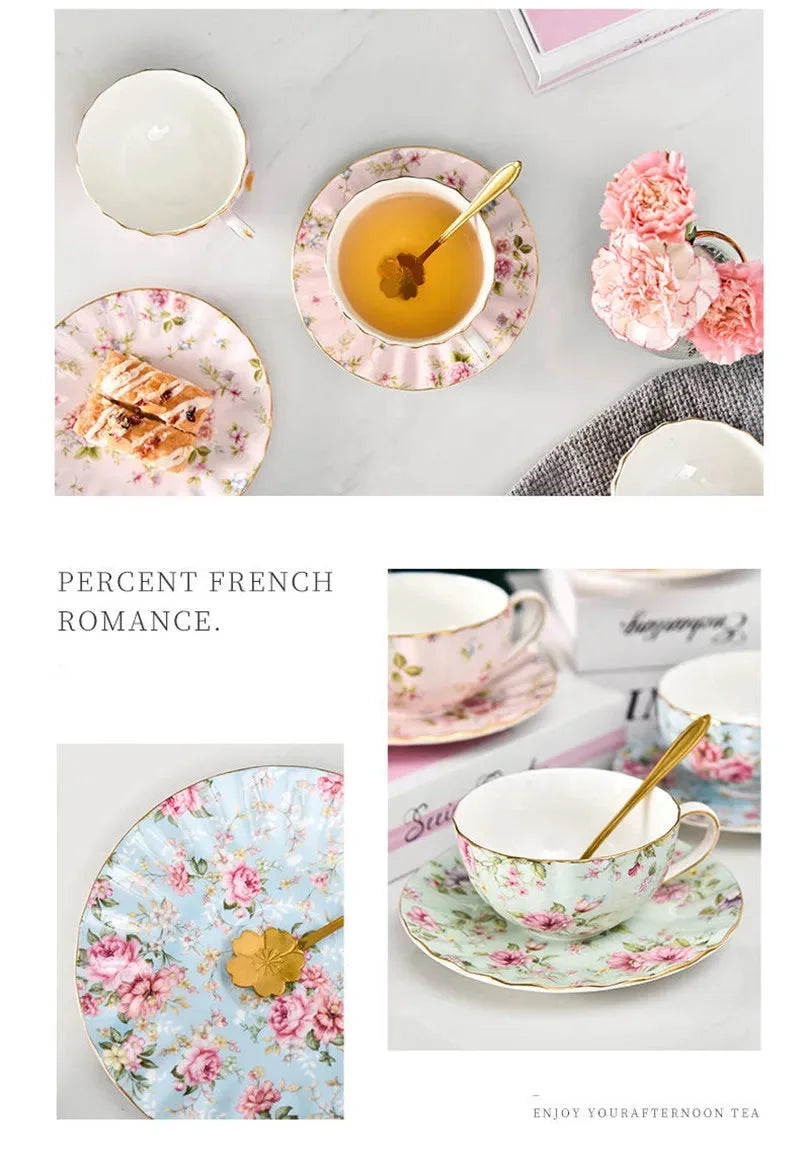 Kaffeetassenset aus Feinporzellan – Elegantes Design – 200ML