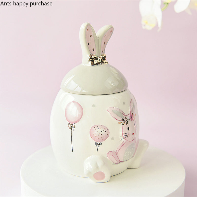 Kaninchen Keramikdose – Moderner Stil Küchenaufbewahrung