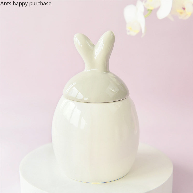 Kaninchen Keramikdose – Moderner Stil Küchenaufbewahrung