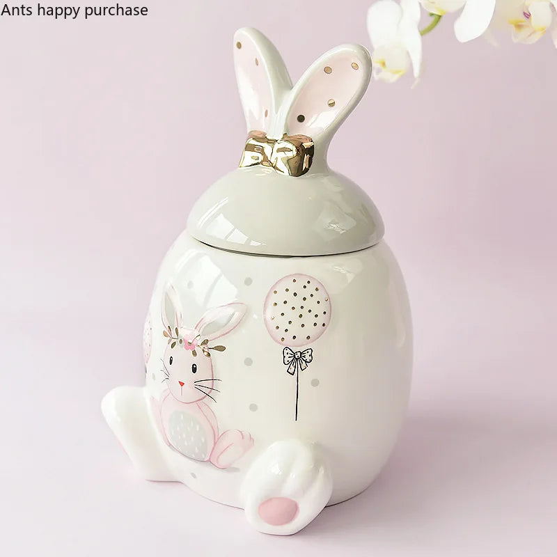 Kaninchen Keramikdose – Moderner Stil Küchenaufbewahrung