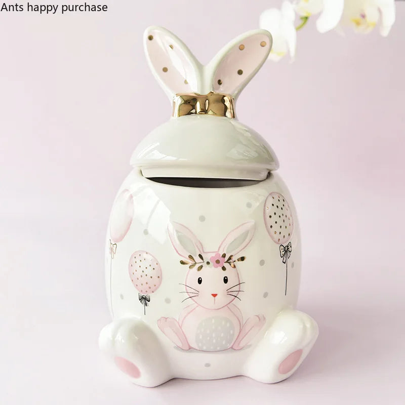 Kaninchen Keramikdose – Moderner Stil Küchenaufbewahrung