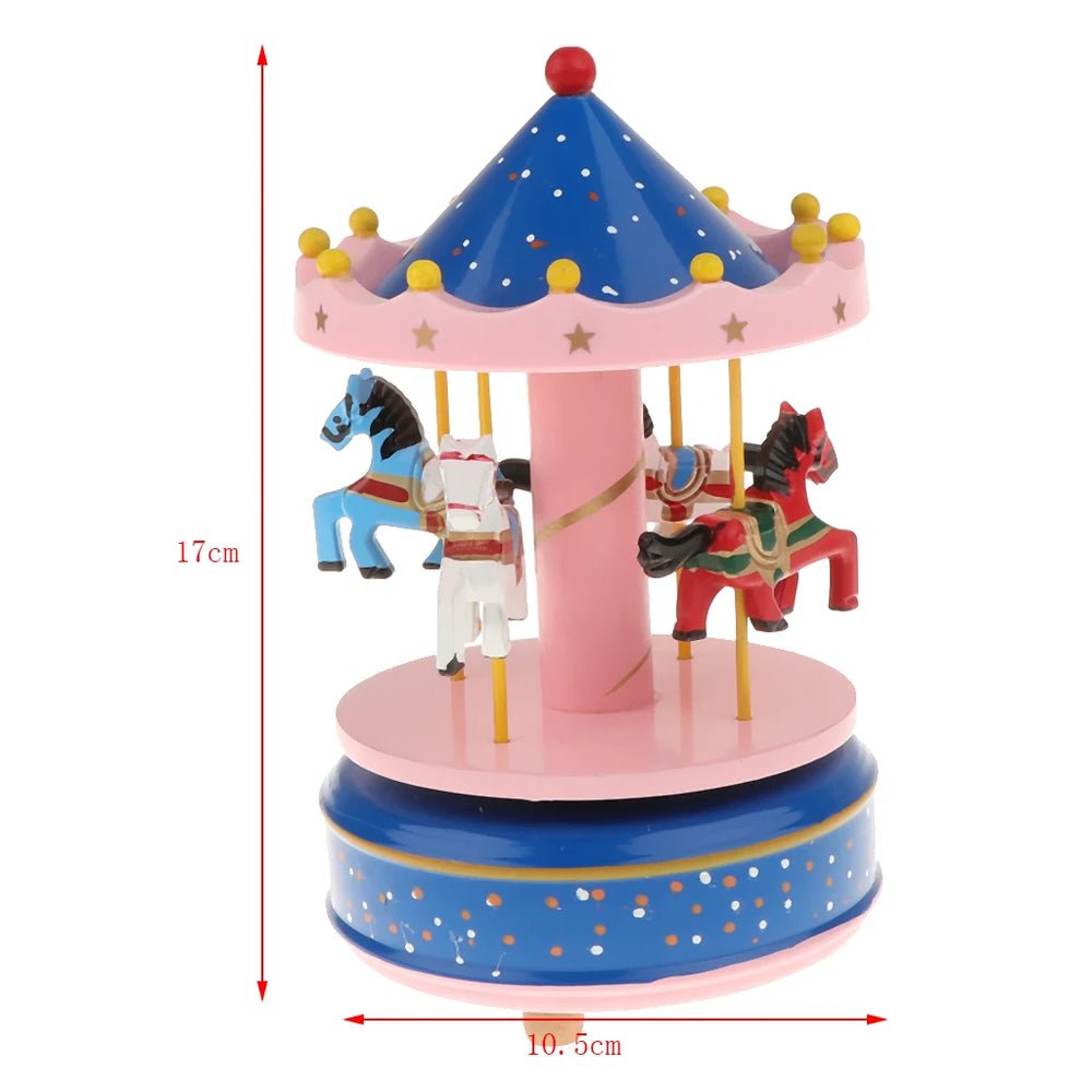 Karussell Musikbox – Modernes Harzdesign – 12x12x18.5cm