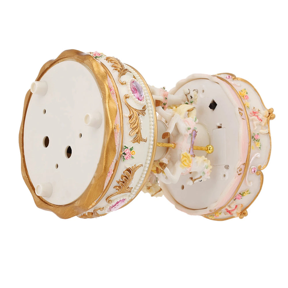 Karussell Spieluhr – LED Harz 17x10.5cm