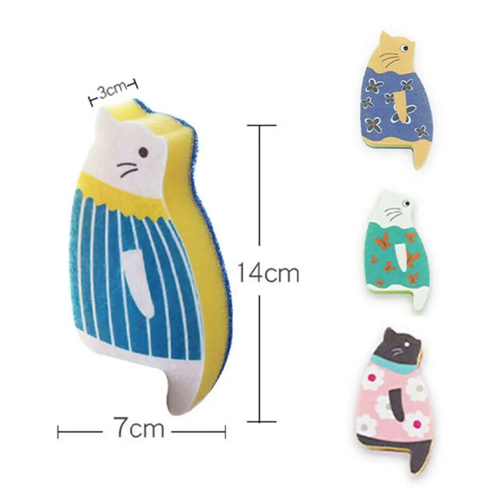 Katzenpfoten Küchenschwamm – Vliesstoff – 14x7x3CM