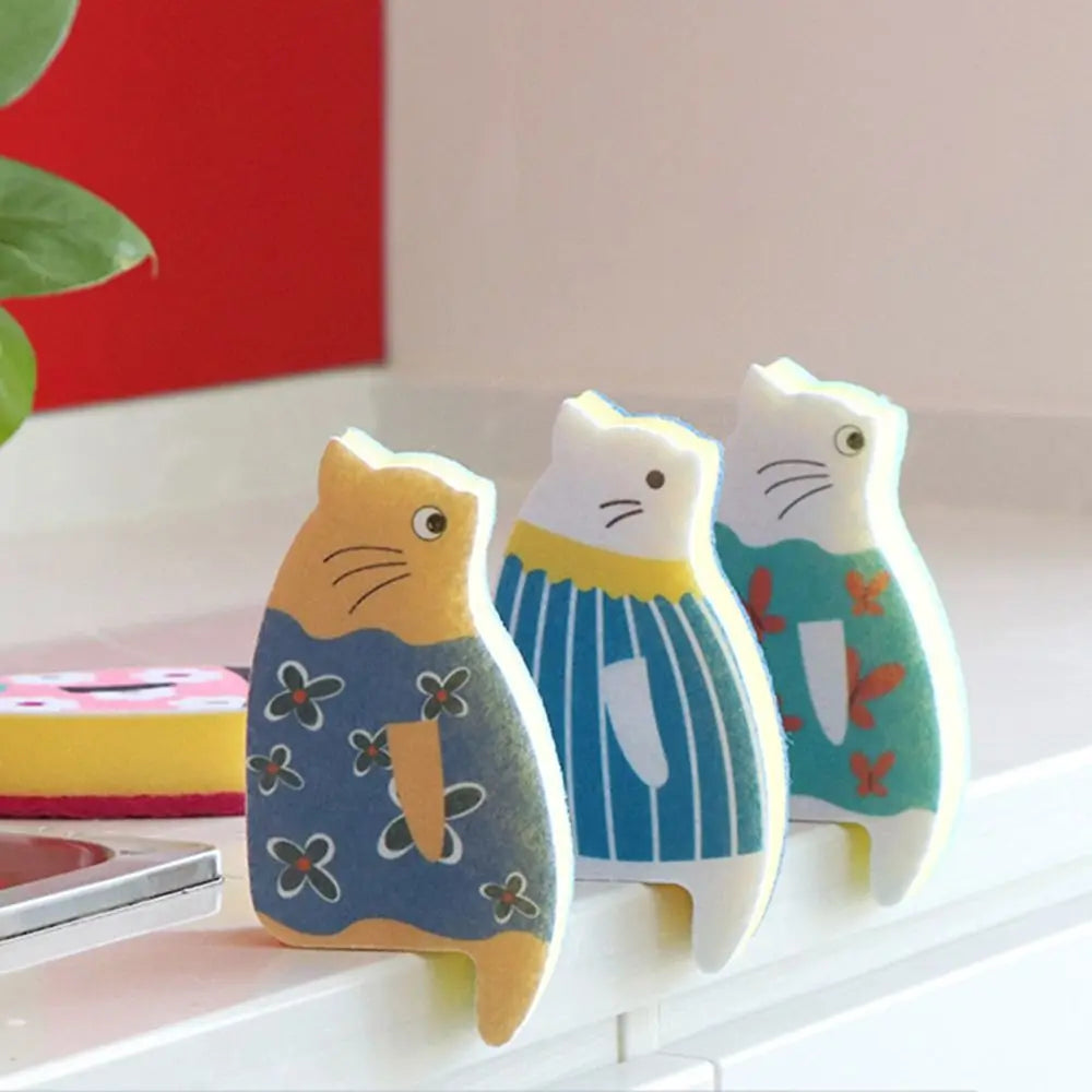 Katzenpfoten Küchenschwamm – Vliesstoff – 14x7x3CM