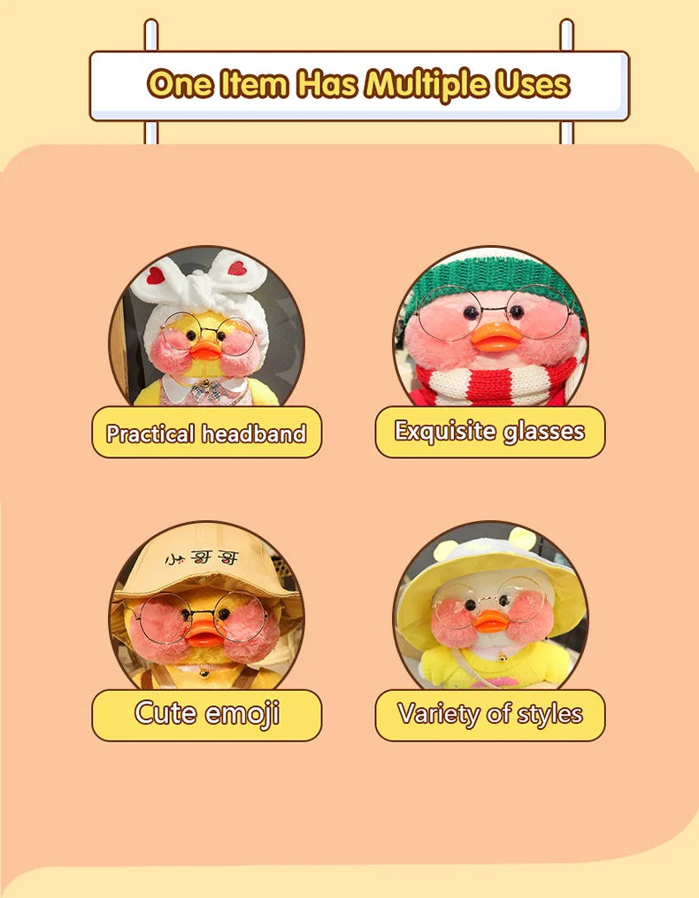 Kawaii Ente Plüsch – Weicher Plüsch/Baumwolle – 30cm