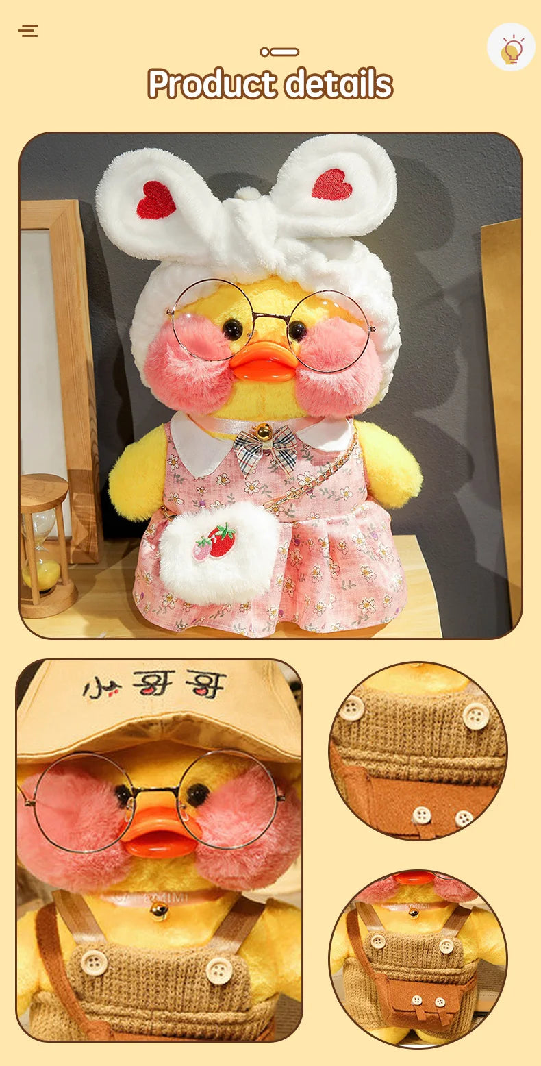 Kawaii Ente Plüsch – Weicher Plüsch/Baumwolle – 30cm