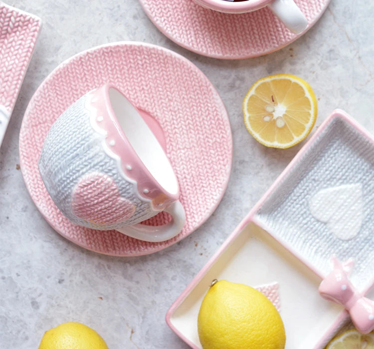 Kawaii Tee-Set – Porzellan & Handbemalt – 250ml