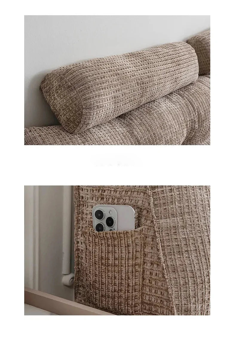 Rechteckiges Fleecerkissen mit grauer Farbe, 100% Polyester, 180x50x20 cm