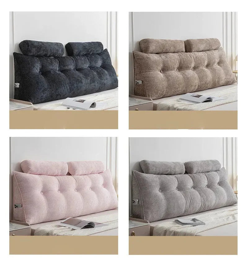 Rechteckiges Keilkissen aus 100% Polyester, Farbe: grau, Grösse: 150x50x20 cm, schlichtes Design