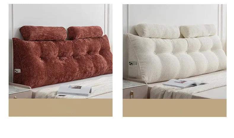 Rechteckiges Queen-Keilkissen aus Polyester, Farbe: Grau, Grösse: 120x50x20 cm, schlicht