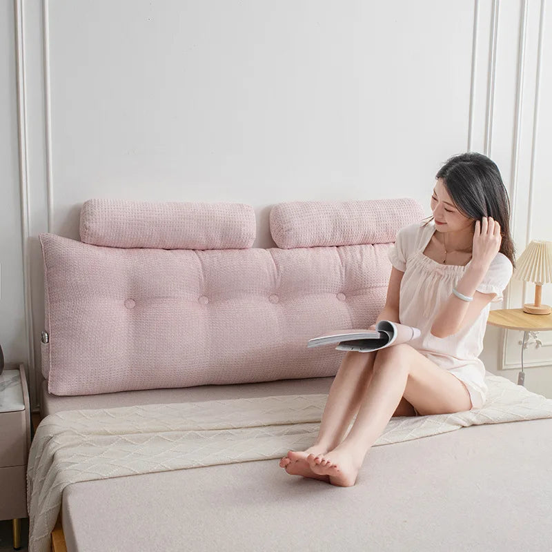 rechteckiges Keilkissen aus Polyester, Farbe: grau, Grösse: 150x50x20 cm