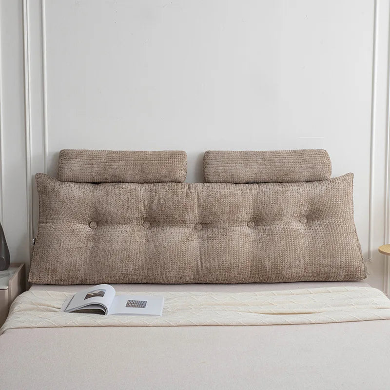 Rechteckiges Keilkissen aus Polyester, Farbe Grau, Grösse 100x50x20 cm