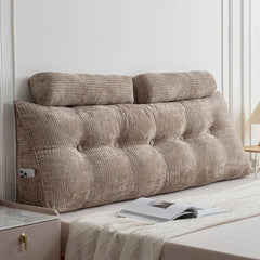 Rechteckiges Queen-Keilkissen aus Polyester in roten Fleece mit Grösse 100x50x20 cm