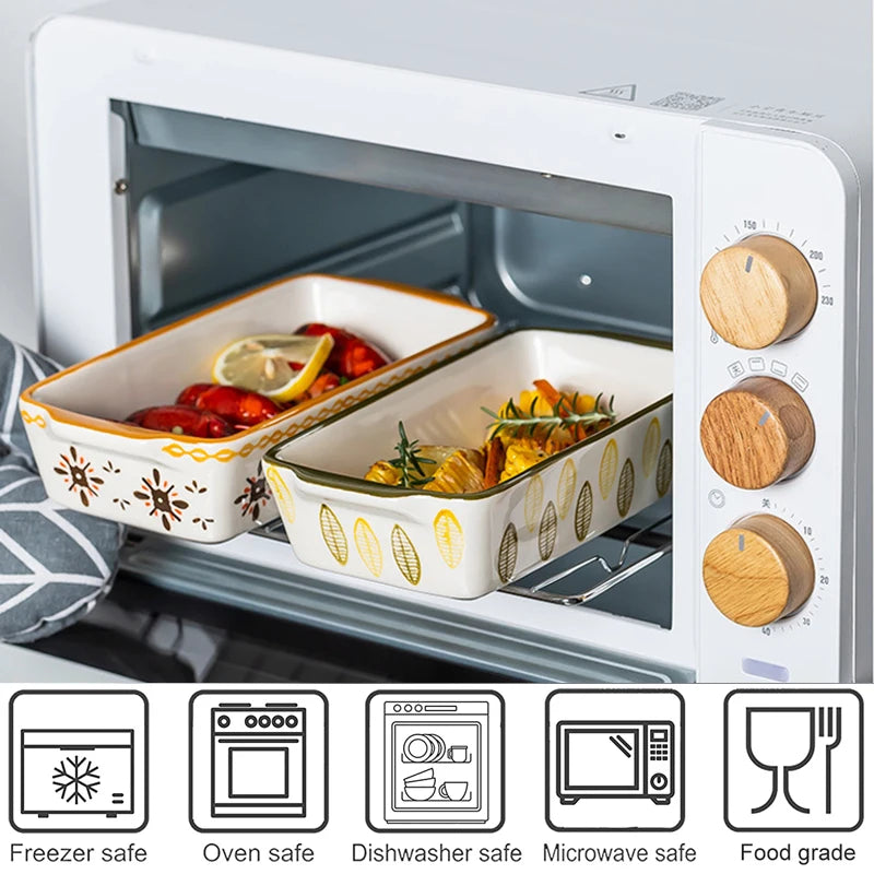 Keramik Backform – Blumen, Oval/Rechteck – Vielseitig