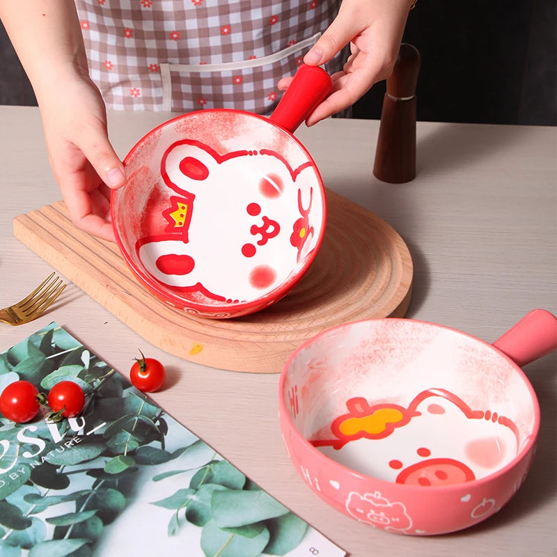 Keramik Backform – Süsses Cartoon-Design – 0.58 l Volumen