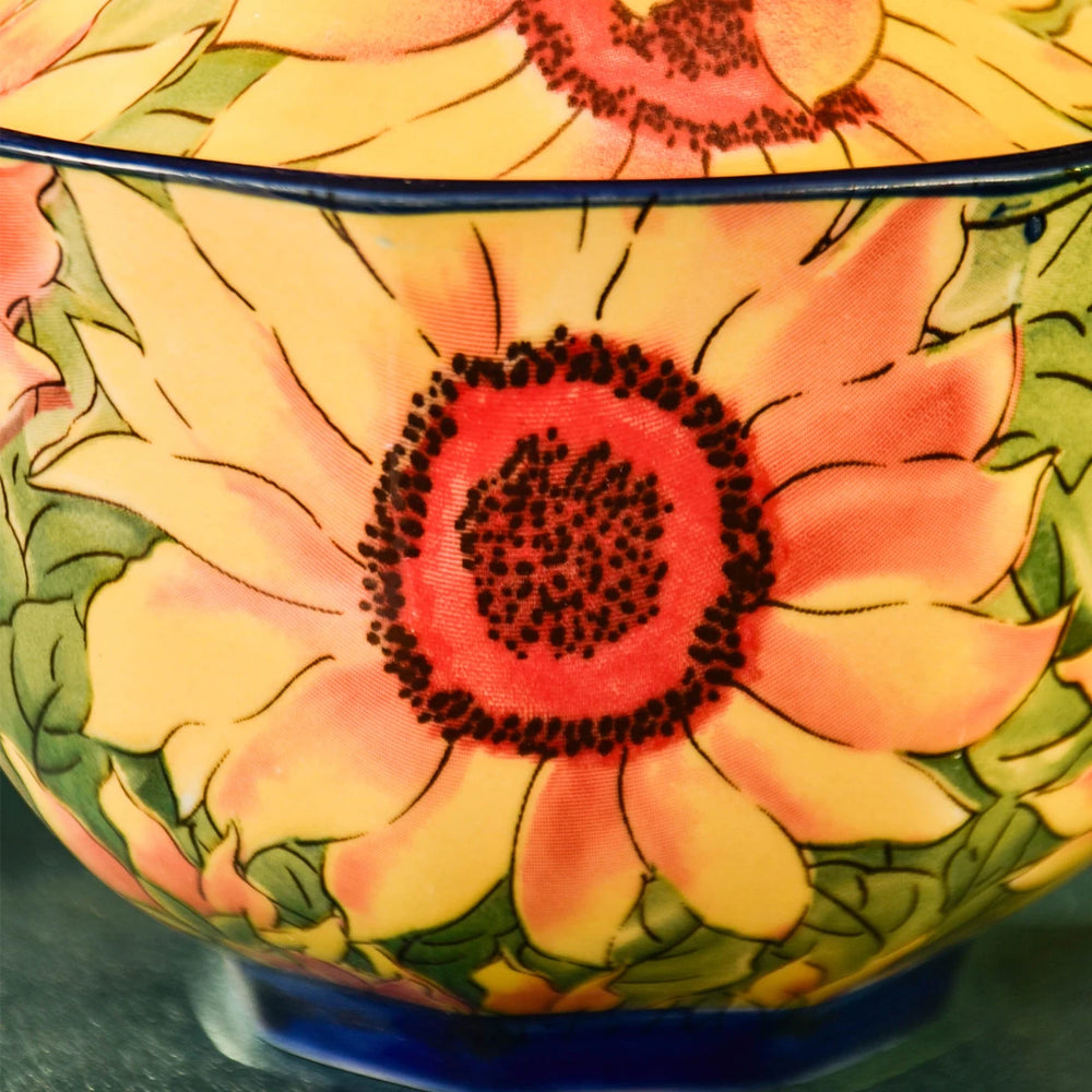 Keramik Backformen – Sonnenblumendesign – 300ml Mikrowellensicher